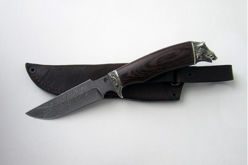 Нож из дамасской стали "Гарсон" (малый) - работа мастерской кузнеца Марушина А.И.